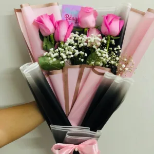 Pink Flowers with baby breadth