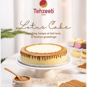 Lotus Cake Tehzeeb Bakers